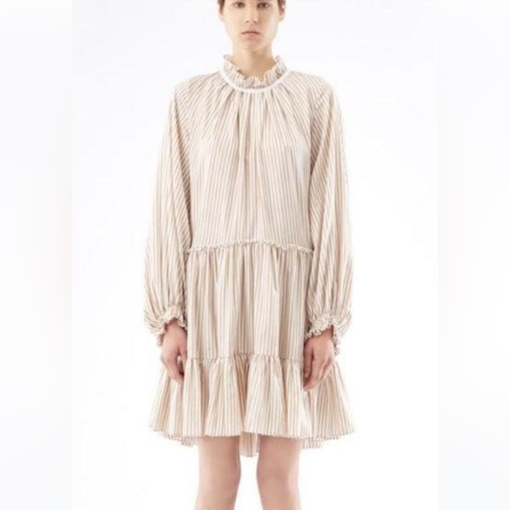 Phillip  Lim | Lon g Sleeve Striped Dress